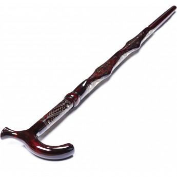 Трость с клинком КИЗЛЯР, рукоять классическая, унцукульская инкрустация металлом